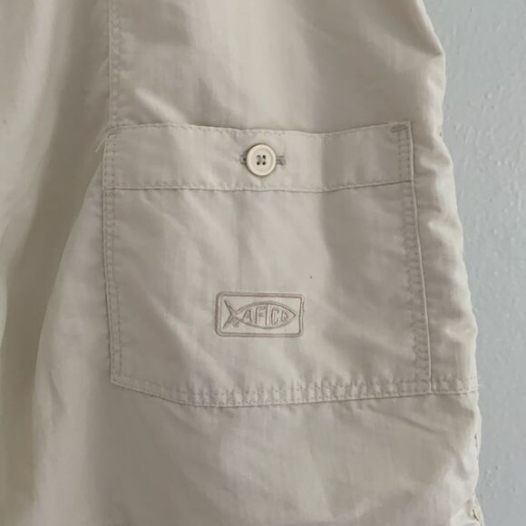 AFTCO mens size 44 fishing shorts elastic waist pockets - Picture 4 of 9